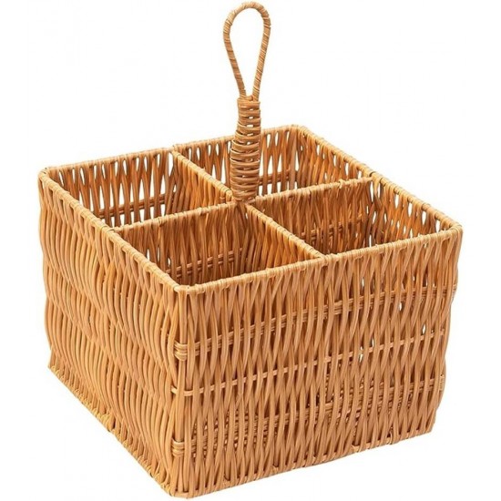 Porta Talher Quadrado 23,3cm Altura 17cm Largura Vertical Claro